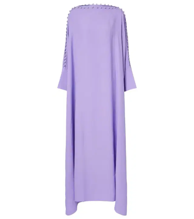 Taller Marmo Mila off-shoulder crêpe cady kaftan