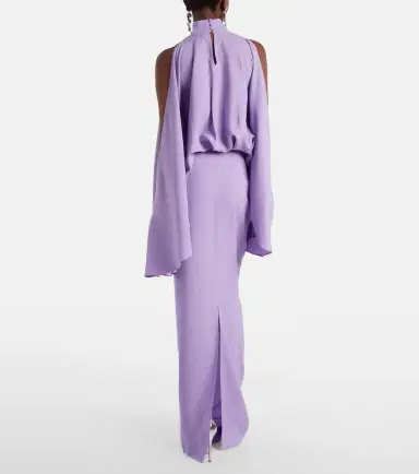 Taller Marmo Bacall draped satin gown | Thumbnail 2