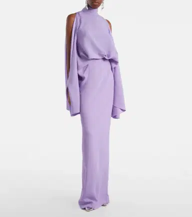 Taller Marmo Bacall draped satin gown | Thumbnail 6