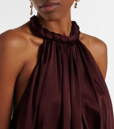 Zimmermann Luna silk satin chiffon top | Thumbnail 3 Zimmermann Luna silk satin chiffon top | Thumbnail 3