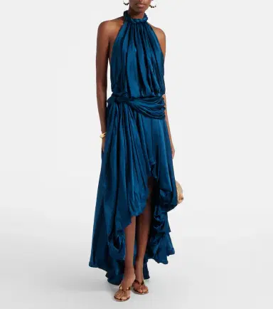 Zimmermann Alchemy gathered silk satin maxi dress | Thumbnail 3 Zimmermann Alchemy gathered silk satin maxi dress | Thumbnail 3