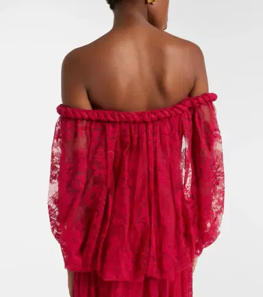 Zimmermann Luna off-shoulder floral lace gown | Thumbnail 2