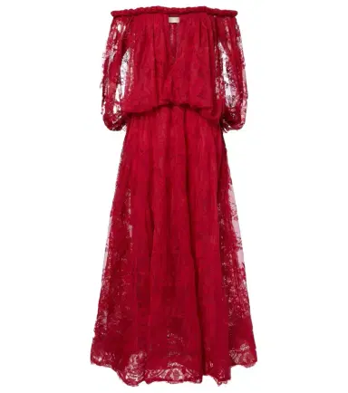 Zimmermann Luna off-shoulder floral lace gown | Thumbnail 1