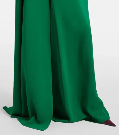 Oscar de la Renta Cyclamen silk-blend georgette kaftan | Thumbnail 6