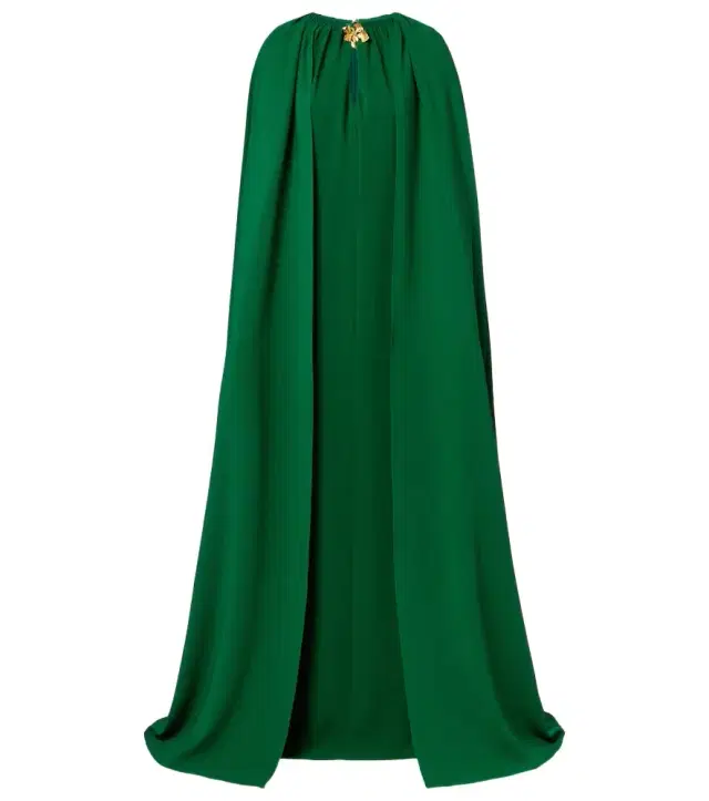 Oscar de la Renta Cyclamen silk-blend georgette kaftan