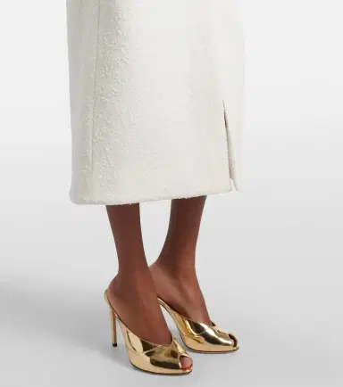 Oscar de la Renta Embellished belted tweed midi dress | Thumbnail 4