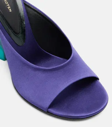 Dries Van Noten Satin wedge mules | Thumbnail 2