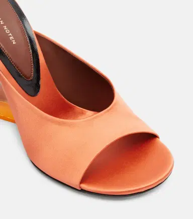 Dries Van Noten Satin wedge mules | Thumbnail 3