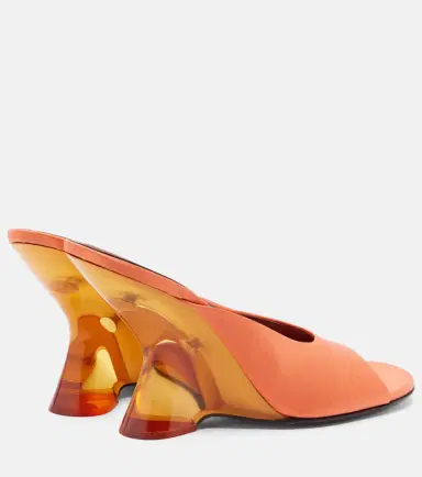 Dries Van Noten Satin wedge mules | Thumbnail 4
