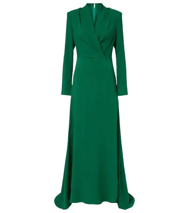 Oscar de la Renta Silk-blend gown