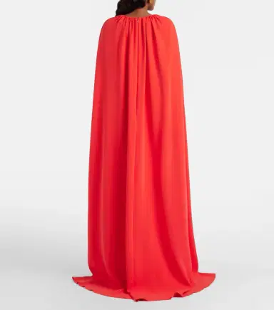 Oscar de la Renta Cyclamen silk-blend georgette kaftan | Thumbnail 3 Oscar de la Renta Cyclamen silk-blend georgette kaftan | Thumbnail 3