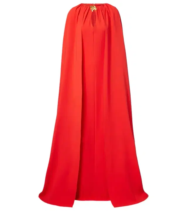 Oscar de la Renta Cyclamen silk-blend georgette kaftan
