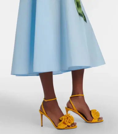 Oscar de la Renta Printed cotton-blend midi dress | Thumbnail 2