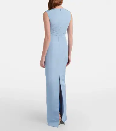 Oscar de la Renta Porcelain Flower silk faille maxi dress | Thumbnail 5