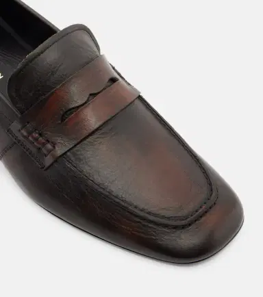 Dries Van Noten Leather penny loafers | Thumbnail 2