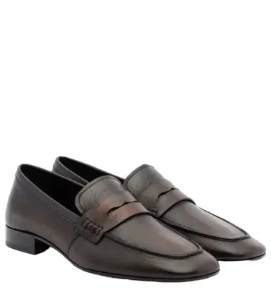 Dries Van Noten Leather penny loafers | Thumbnail 1