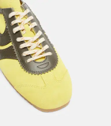 Dries Van Noten Leather-trimmed suede sneakers | Thumbnail 3