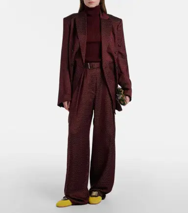 Dries Van Noten Leather-trimmed suede sneakers | Thumbnail 5