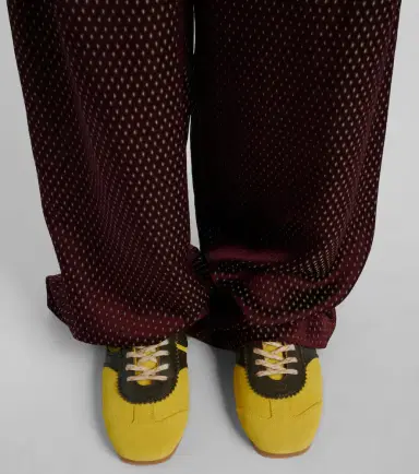 Dries Van Noten Leather-trimmed suede sneakers | Thumbnail 6