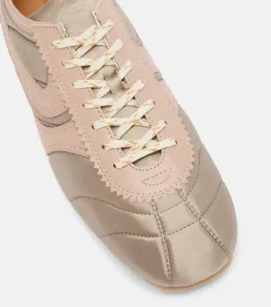 Dries Van Noten Satin and leather sneakers | Thumbnail 2