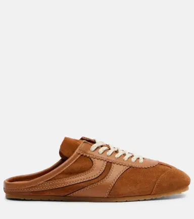Dries Van Noten Leather-trimmed suede sneakers | Thumbnail 2 Dries Van Noten Leather-trimmed suede sneakers | Thumbnail 2