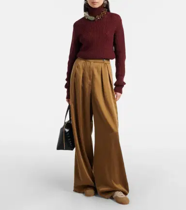 Dries Van Noten Leather-trimmed suede sneakers | Thumbnail 5 Dries Van Noten Leather-trimmed suede sneakers | Thumbnail 5