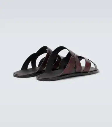 Manolo Blahnik Marvin croc-effect leather slides | Thumbnail 3