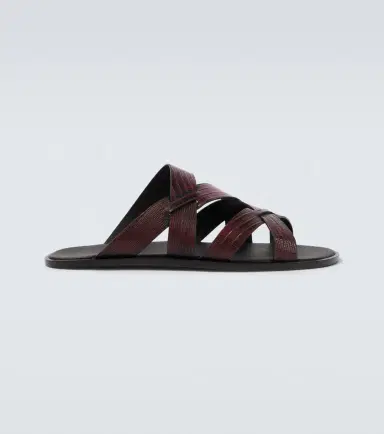 Manolo Blahnik Marvin croc-effect leather slides | Thumbnail 4