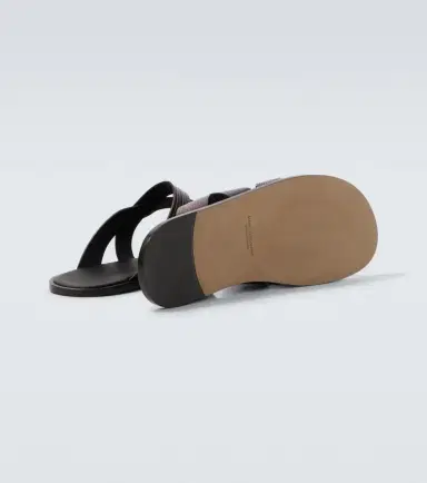 Manolo Blahnik Marvin croc-effect leather slides | Thumbnail 5