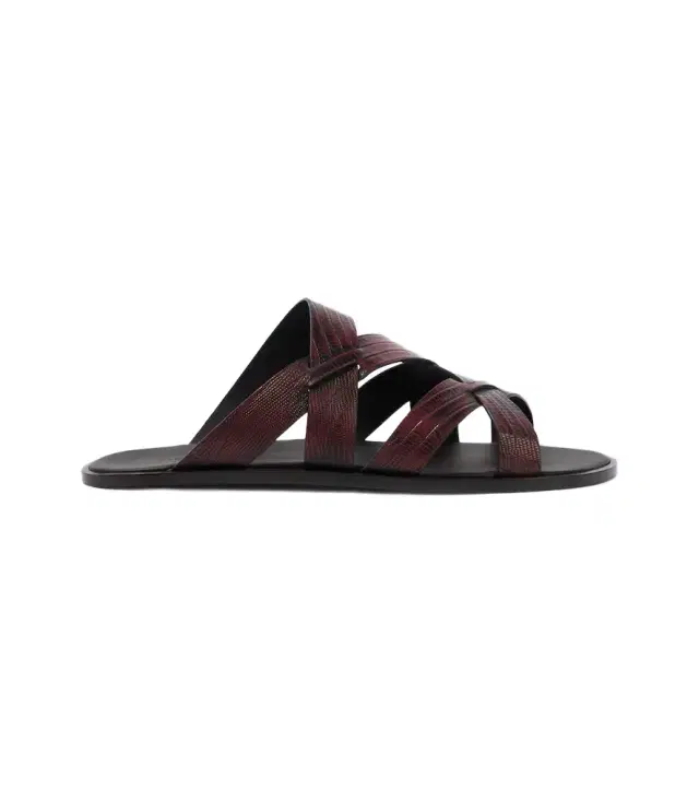 Manolo Blahnik Marvin croc-effect leather slides