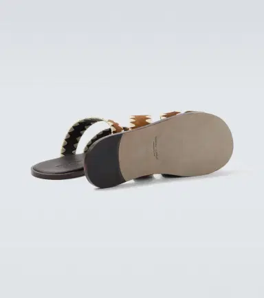 Manolo Blahnik Nello suede slides | Thumbnail 2 Manolo Blahnik Nello suede slides | Thumbnail 2
