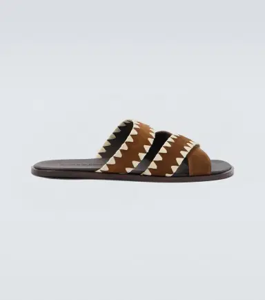 Manolo Blahnik Nello suede slides | Thumbnail 5 Manolo Blahnik Nello suede slides | Thumbnail 5