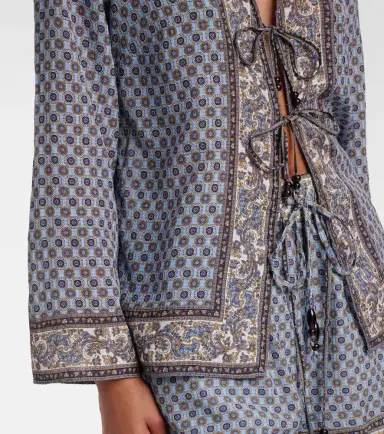 Veronica Beard Eva printed blouse | Thumbnail 2 Veronica Beard Eva printed blouse | Thumbnail 2