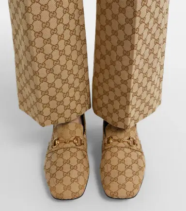 Gucci Horsebit GG Canvas loafers | Thumbnail 5