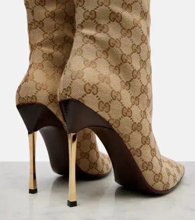 Gucci Bombshell GG Canvas over-the-knee boots | Thumbnail 5