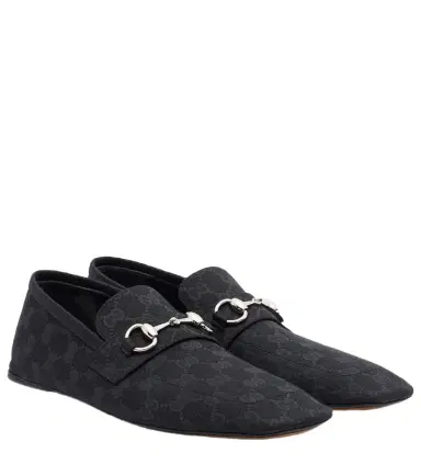 Gucci Horsebit GG Canvas loafers | Thumbnail 1