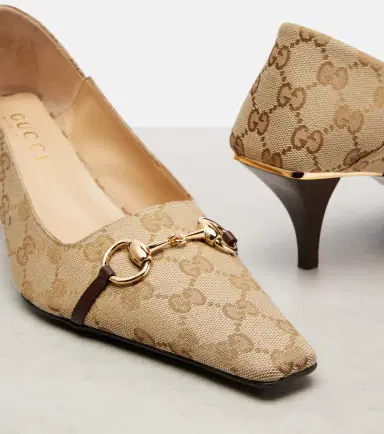 Gucci Vittoria 55 GG Canvas pumps | Thumbnail 3