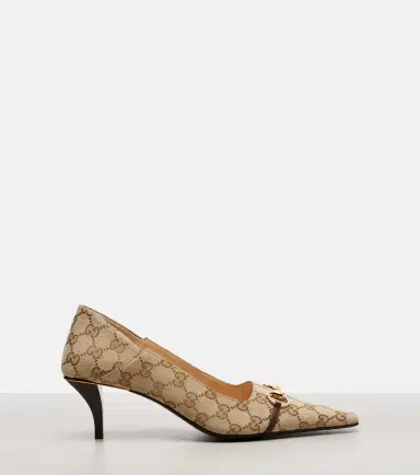 Gucci Vittoria 55 GG Canvas pumps | Thumbnail 4