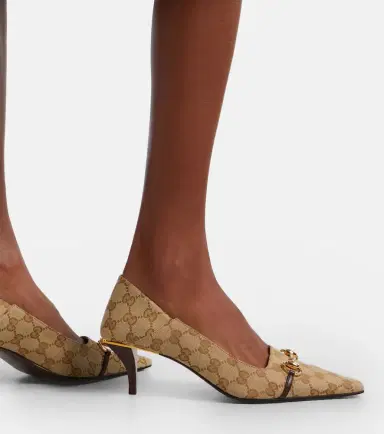 Gucci Vittoria 55 GG Canvas pumps | Thumbnail 5