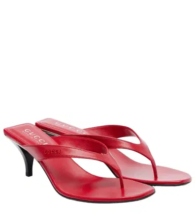 Gucci Vittoria leather thong sandals | Thumbnail 1 Gucci Vittoria leather thong sandals | Thumbnail 1