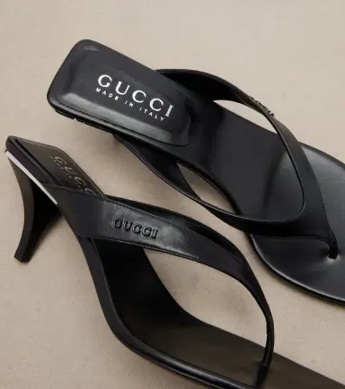 Gucci Vittoria leather thong sandals | Thumbnail 2