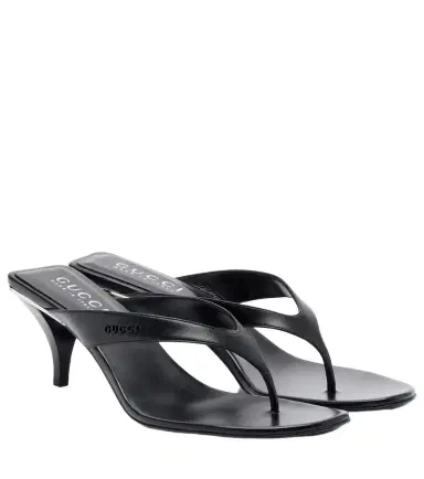 Gucci Vittoria leather thong sandals | Thumbnail 1