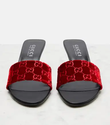 Gucci GG velvet mules | Thumbnail 3