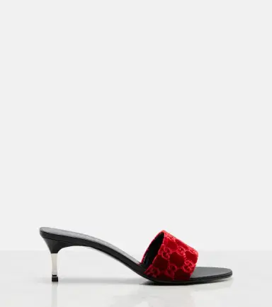 Gucci GG velvet mules | Thumbnail 4