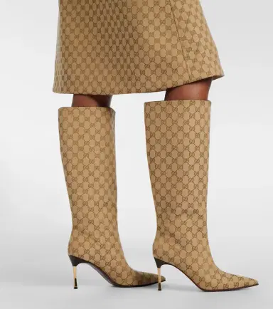 Gucci Bombshell GG Canvas knee-high boots | Thumbnail 2