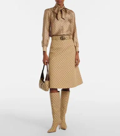 Gucci Bombshell GG Canvas knee-high boots | Thumbnail 3