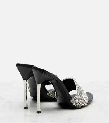 Gucci Bombshell 120 embellished satin mules | Thumbnail 2 Gucci Bombshell 120 embellished satin mules | Thumbnail 2