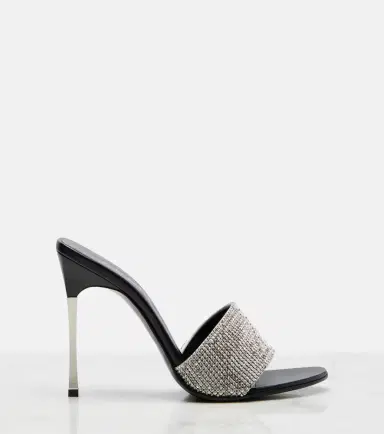 Gucci Bombshell 120 embellished satin mules | Thumbnail 4 Gucci Bombshell 120 embellished satin mules | Thumbnail 4