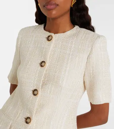 Veronica Beard Bodie cotton-blend tweed jacket | Thumbnail 4 Veronica Beard Bodie cotton-blend tweed jacket | Thumbnail 4