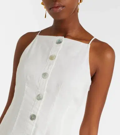 Veronica Beard Georges linen midi dress | Thumbnail 3